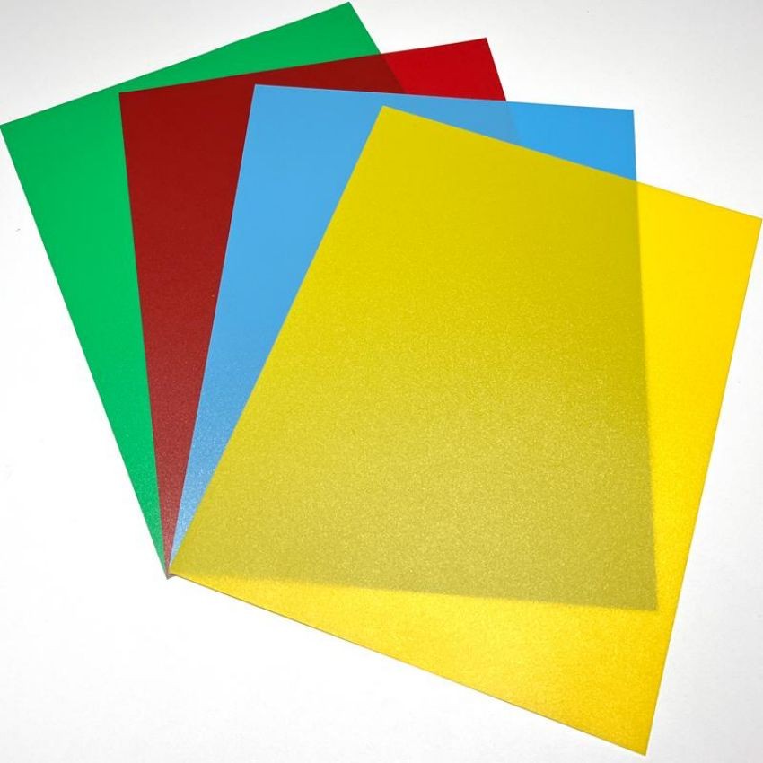 Hot size colored plastic pvc sheets a3 a4 pvc binding covers